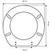 Copriwater Ideal Standard Small Bianco Euro Cerniera Cromo-sedile-asse Wc - Foto miniatura 4