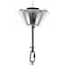Lampadario In Vetro E Metallo Argentato Ebron - Foto miniatura 30