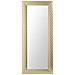 Specchio Da Parete Dorato Rettangolare 50 X 130 Cm Antibes - Foto miniatura 1