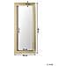 Specchio Da Parete Dorato Rettangolare 50 X 130 Cm Antibes - Foto miniatura 5