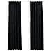 Tende Oscuranti Con Ganci 2 Pz Nere In Velluto 140x245 Cm - Foto miniatura 2