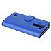 Custodia Compatibile Con Lg K8 2016 In Blu Marina - Coperchio Protettivo Con Chiusura Magnetica E 3 Slot Per Carte - Foto miniatura 6