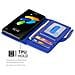 Custodia Compatibile Con Lg K8 2016 In Blu Marina - Coperchio Protettivo Con Chiusura Magnetica E 3 Slot Per Carte - Foto miniatura 9