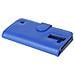 Custodia Compatibile Con Lg K8 2016 In Blu Marina - Coperchio Protettivo Con Chiusura Magnetica E 3 Slot Per Carte - Foto miniatura 3