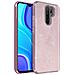 Cover Xiaomi Redmi 9 Semi-rigida Con Paillette Amovibili Rosa - Foto miniatura 2