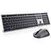Tastiera Wireless + Bluetooth KM7321W Colore Grigio Titanio (Layout Italiano) + Mouse Ottico 7 Tasti 1600 DPI Colore Grigio Titanio - Foto miniatura 2