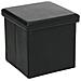 Pouf Pieghevole In Pvc - Nero - Foto miniatura 1
