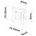 Supporto a Muro ICA-LCD 901 con 1 Snodo Inclinabile per TV 13-30" Colore Nero - Foto miniatura 3