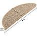 Tappeti Adesivi Scale Aspetto Sisal 15 pz 56x17x3cm Beige Scuro - Foto miniatura 7