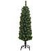 Albero di Natale Artificiale Sottile con Base Verde 120 cm PVC - Foto miniatura 2