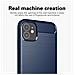 Custodia Compatibile Con Apple Iphone 11 In Brushed Blu - Coperchio Protettivo In Silicone Tpu Flessibile In Look Acciaio Inossidabile-fibra Di Carbonio - Foto miniatura 3