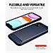 Custodia Compatibile Con Apple Iphone 11 In Brushed Blu - Coperchio Protettivo In Silicone Tpu Flessibile In Look Acciaio Inossidabile-fibra Di Carbonio - Foto miniatura 4