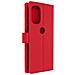 Custodia Motorola Moto G31 / G41 Granulata Portafoglio Supporto Rossa - Foto miniatura 5