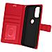 Custodia Motorola Moto G31 / G41 Granulata Portafoglio Supporto Rossa - Foto miniatura 1