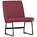Sedia Lounge Rosso Vino 52x75x76 Cm In Tessuto - Foto miniatura 2