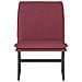 Sedia Lounge Rosso Vino 52x75x76 Cm In Tessuto - Foto miniatura 3