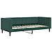 Divano Letto Con Materasso Verde Scuro 90x200 Cm In Velluto - Foto miniatura 9