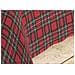 Completo Lenzuola Letto Camera In 100% Cotone Made Italy Vari Disegni Rp 2 Piazze Kilt Rosso - Foto miniatura 5