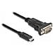 Adattatore USB Type-C per 1 x seriale RS-232 D-Sub 9 pin maschio con viti 0,25 m - Foto miniatura 3