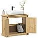 Mobile Lavabo Da Bagno Corona 73x33x60cm Legno Massello Di Pino - Foto miniatura 1