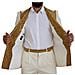 Abito Slim Fit Smoking A Righe Oro Bianco Sporco - It46 - S - Foto miniatura 5