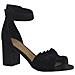 Black Elegant Part-open Sandals Sandali Pelle Scarpe Donna Nero Eu 36, 2-28398-20 007 - Foto miniatura 2