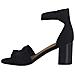 Black Elegant Part-open Sandals Sandali Pelle Scarpe Donna Nero Eu 36, 2-28398-20 007 - Foto miniatura 3