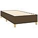 Letto a Molle Materasso e LED Marrone Scuro 90x200cm in Tessuto - Foto miniatura 3