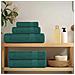 Asciugamani Doccia 2 Pz Verde 70x140 Cm 360 G/m 100% Cotone - Foto miniatura 3