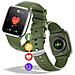 Smartwatch Con Monitoraggio Della Salute E Chiamate Bluetooth, Verde Scuro - Foto miniatura 3