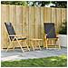 Lusso Casadino -  Sedie Da Giardino Pieghevoli Reclinabili 2 Pz Con Cuscini Bambù - Foto miniatura 8
