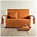 Copridivano Modern Modern Salvadivano In Microfibra Colore Arancio Misura 2 Posti - Foto miniatura 4