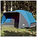 Tenda da Campeggio con Portico per 4 Persone Blu Impermeabile - Foto miniatura 2