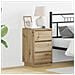 Comodino con LED in rovere artisan 39x34.5x65 cm Legno ingegnerizzato - Foto miniatura 2