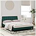 Letto con Materasso Verde Scuro 120x200 cm in Velluto - Foto miniatura 3