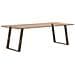 Gambe per tavolo da pranzo a forma di U 2 pz in acciaio naturale 70x(72-73) cm - Foto miniatura 8