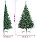 Albero di Natale artificiale preilluminato Verde 180 cm PVC - Foto miniatura 9