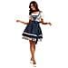 Costume Dirndl Oktoberfest: Abito Bavarese Da Birraia Con Stampa Floreale  S - Foto miniatura 3