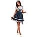 Costume Dirndl Oktoberfest: Abito Bavarese Da Birraia Con Stampa Floreale  S - Foto miniatura 5