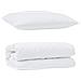 Piumone con Cuscino 2 pcs Bianco 155 x 200 cm Microfibra - Foto miniatura 1