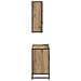 Set di mobili per il bagno con porta 2 pcs Rovere artigianale - Foto miniatura 8