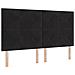 Letto a molle con materasso Nero 200 x 180 cm Poliestere - Foto miniatura 4