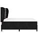 Letto a molle con materasso Nero 200 x 180 cm Poliestere - Foto miniatura 8
