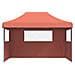 Tenda Party Terracotta 279 x 410 x 315 cm Tessuto Oxford - Foto miniatura 3