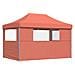 Tenda Party Terracotta 279 x 410 x 315 cm Tessuto Oxford - Foto miniatura 6