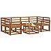 Set di divani da esterno 7 pcs Naturale - Foto miniatura 3