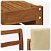 Set divani 8 pcs Naturale e Beige Legno di Acacia Massello - Foto miniatura 8