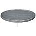 Copertura per piscina Ø5,49 m Rotondo Poliestere Grigio - Foto miniatura 4