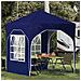 Tenda per feste a pop-up 192 x 192 x 245 cm Blu - Foto miniatura 2