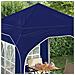 Tenda per feste a pop-up 192 x 192 x 245 cm Blu - Foto miniatura 4